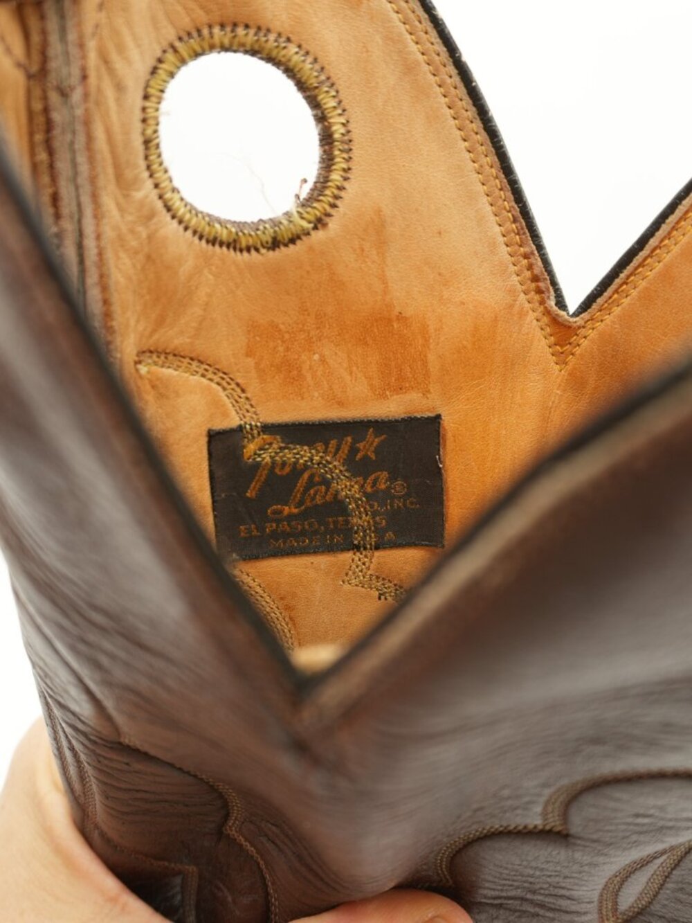Tony Lama Tall Cowgirl Boots Leather Western KNEE HIGH Cowboy Boots Size 7.5 - Picture 3 of 16